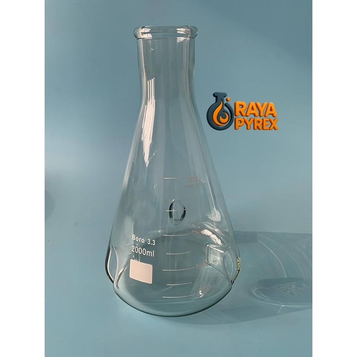 ارلن بافل‌دار یا ارلن بافل دار 1000 میلی لیتری (Baffled Erlenmeyer Flask)