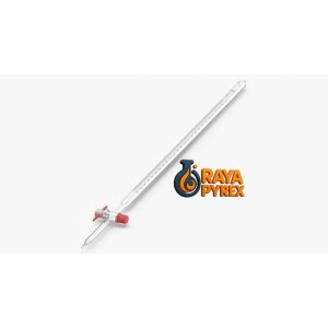 بورت ساده آزمایشگاهی یا بورت شیر تفلون (Simple Glass Graduated Burette)