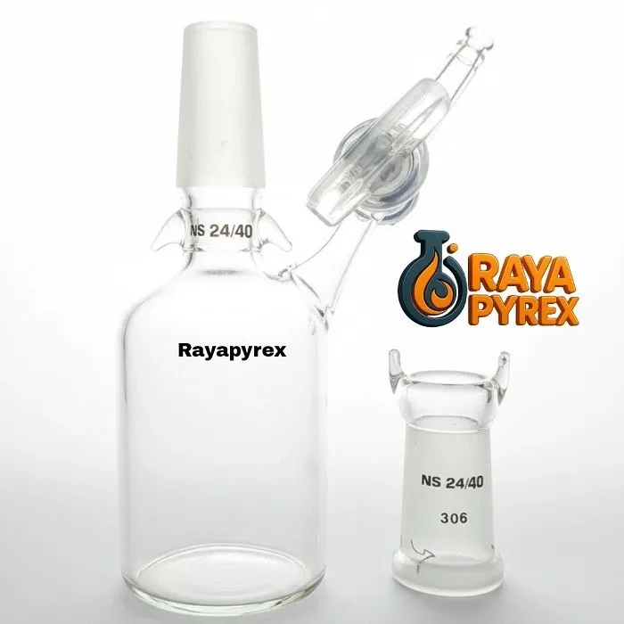 بطری شست‌وشوی گاز شیشه‌ای | Gas Washing Bottle | بطری گازشوی درکسل
